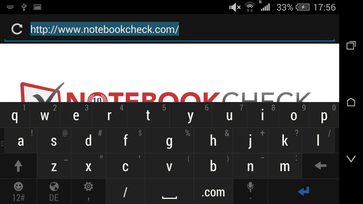 Keyboard landscape mode