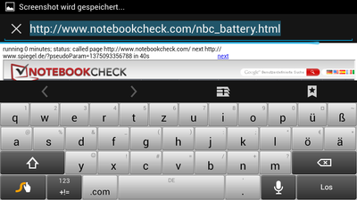 Android keyboard landscape mode