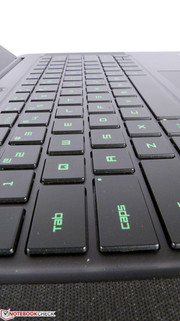 The keyboard provides a very convenient typing and gaming experience.