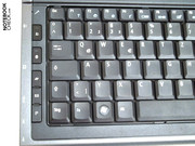 An abundance of quick start keys left of the keyboard