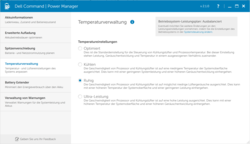 Temperature management in Power Manager