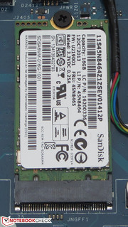 The hard drive is supported by an SSD cache.