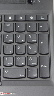 A numeric keypad is available.