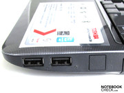 Lateral USB 2.0 ports