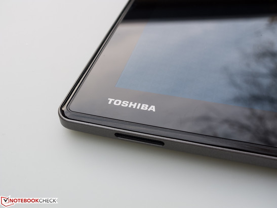 The touch-sensitive layer of the touchscreen  is clearly visible.