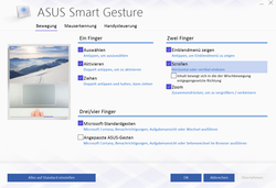 Touchpad settings