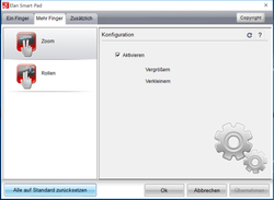 Touchpad settings