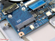 An mSATA module can be inserted here, but only half-size.