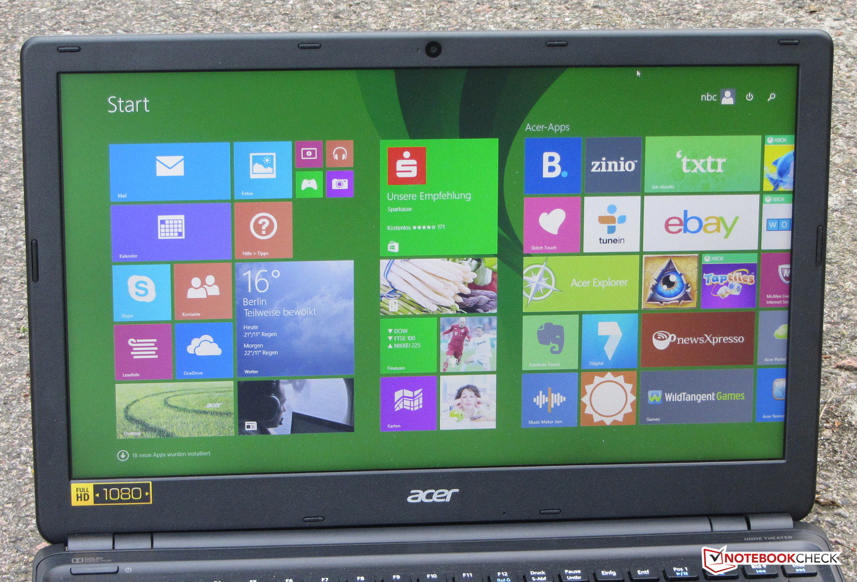 Review Acer Aspire V5 561g Notebook Notebookcheck Net Reviews