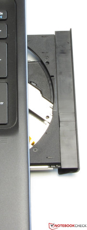 The DVD-RW drive reads and writes all formats.
