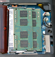 The Vaio features two working memory banks.