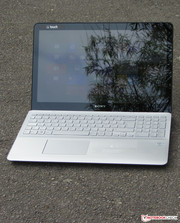 Sony's Vaio outdoors.