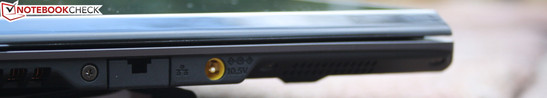 Rear: Webcam (not visible), Ethernet RJ45, AC