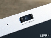 The webcam is not suitable for photographs, it has a resolution of 0.3MP (VGA).