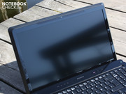 Thanks to the matte screen, the notebook is usable even outdoors.