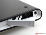 The exterior ports are limited to a microUSB, an SD card reader and a headphone jack.