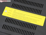 In some spots, the chassis reaches 41 degrees.