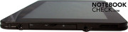 There is one USB, one HDMI socket and one microSD cardreader behind this cover.