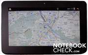 Google map can only be used to an extent on the pad.