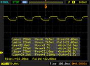 Gray change rise 32 fall 22 ms