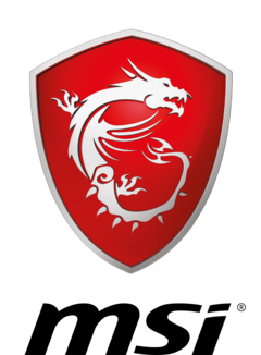 The new MSI emblem with the dragon logo