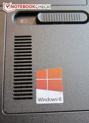 The 64-bit version of Windows 8 is pre-installed.