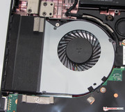 The fan can be removed for cleaning.