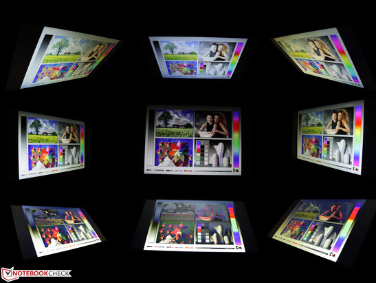 Viewing angles of the Toshiba Qosmio X770-11C