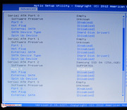 The hard disk is inserted in a slow SATA port.