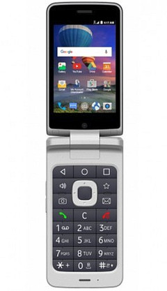 ZTE Cymbal-T Android flip phone with Qualcomm Snapdragon 210 SoC and 1 GB RAM