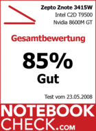 Test Zepto Znote 3415W Notebook: Gesamtnote „Gut“