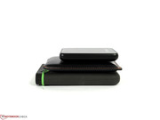 ...still it should still fit into notebook bags without any problems.