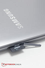The cover for the SD card slot gets in the way