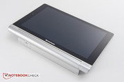 The design of the Lenovo IdeaTab Yoga Tablet 10...
