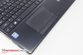 Touchpad with a (single) mouse-button bar