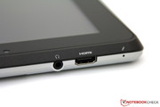 The audio and video transmission is ensured thanks to HDMI.