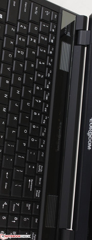Backlit beveled keyboard