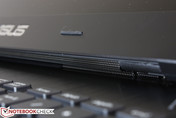 Speaker grilles beneath the display Speaker grilles beneath the display