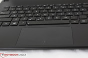 Large touchpad for a netbook