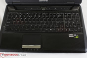Chiclet keyboard with MSI-based aux touch keys