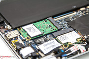 the Wi-Fi module and the 128 GB mSATA SSD