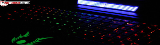 Touchpad and keyboard backlight can be customized with a variety of colors