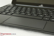Narrow touchpad with integrated keys