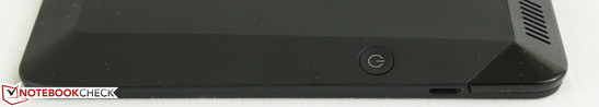 Right: Power button, micro USB