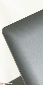 Slightly textured plastic casing