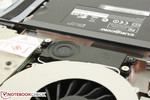 2.5 W subwoofer between the GPU fan and optical drive 2.5 W subwoofer between the GPU fan and optical drive