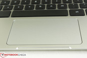 Relatively large touchpad for a small notebook