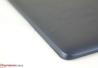 Rubberized matte blue backing