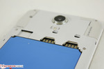 Dual micro-SIM slots with microSD reader
