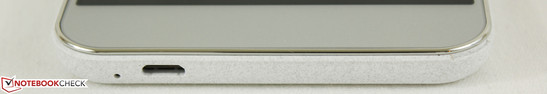 Bottom: Microphone, micro-USB 2.0